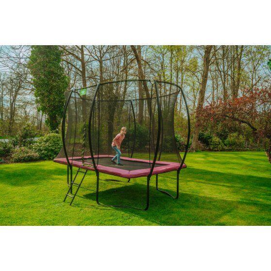 EXIT Silhouette trampolin 244x366cm - lyserød
