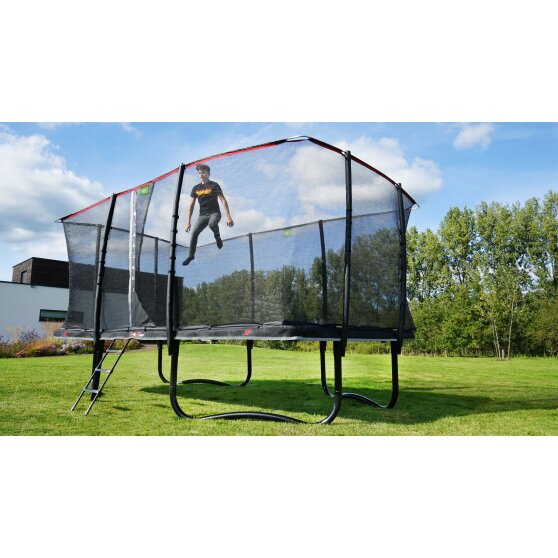 EXIT PeakPro trampolin 244x427cm - sort