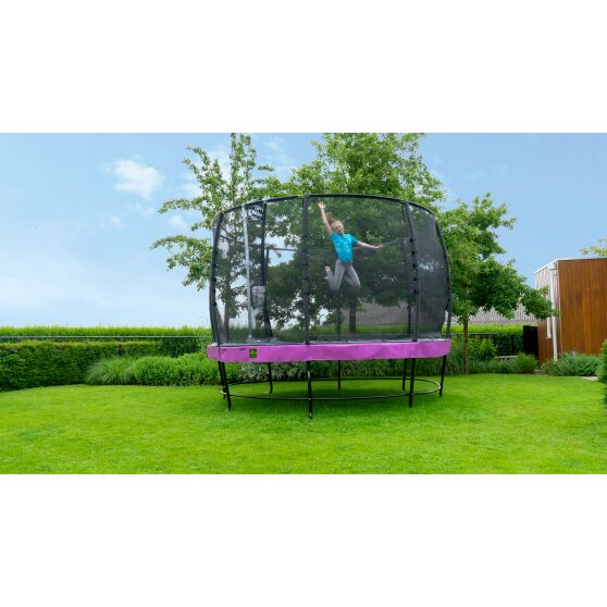 EXIT Elegant Premium trampolin ø253cm med Deluxe sikkerhedsnet - lilla