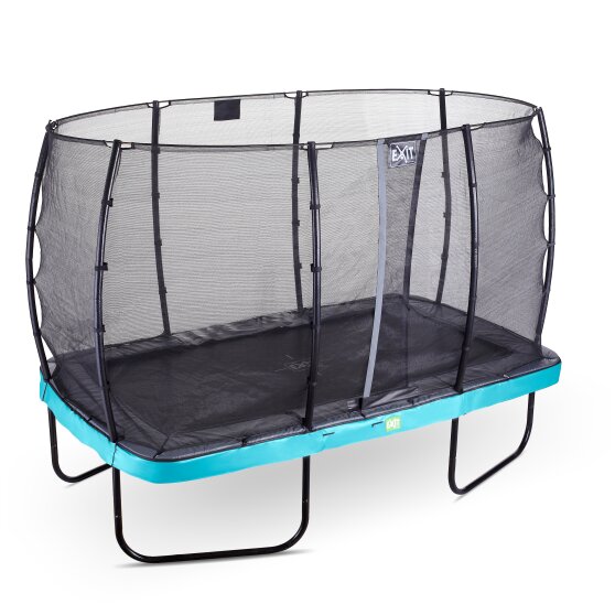 EXIT Elegant trampoline 214x366cm with Economy safetynet - blue