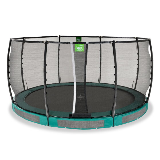 EXIT Allure Premium nedgravet trampolin ø427cm - grøn
