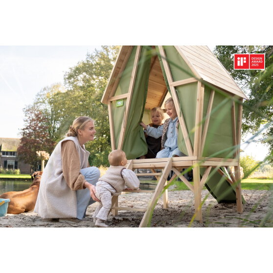 Yuki 300 legehus med rutsjebane EXIT Toys