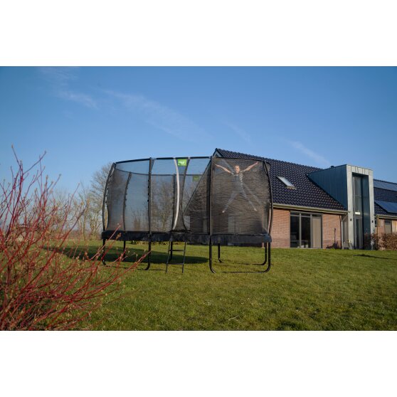 EXIT Allure Premium trampolin 244x427cm - grøn