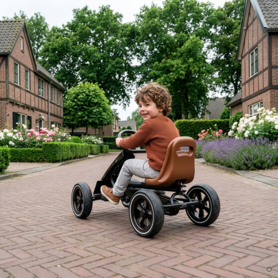 EXIT Foxy gokart til b&oslash;rn sort | pedal-gokart fra 2 &aring;r