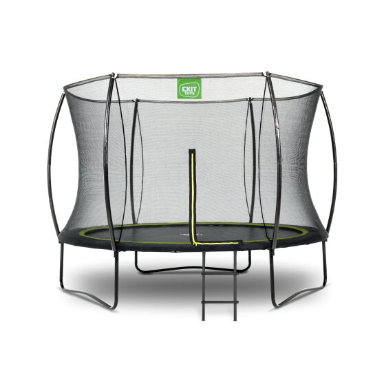 EXIT Silhouette trampolin ø244cm med stige - sort