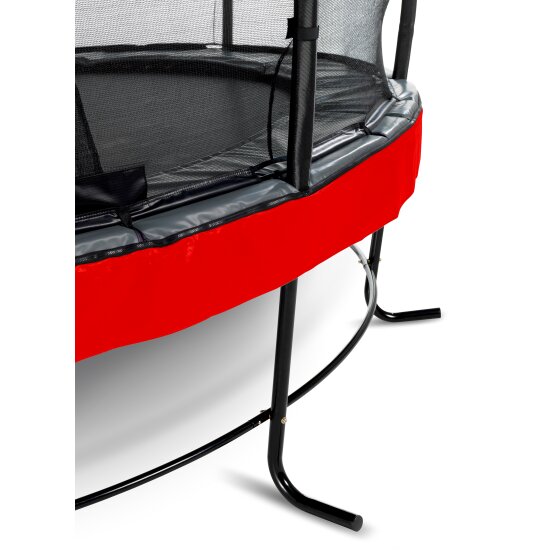 EXIT Elegant Premium trampoline ø305cm with Deluxe safetynet - red