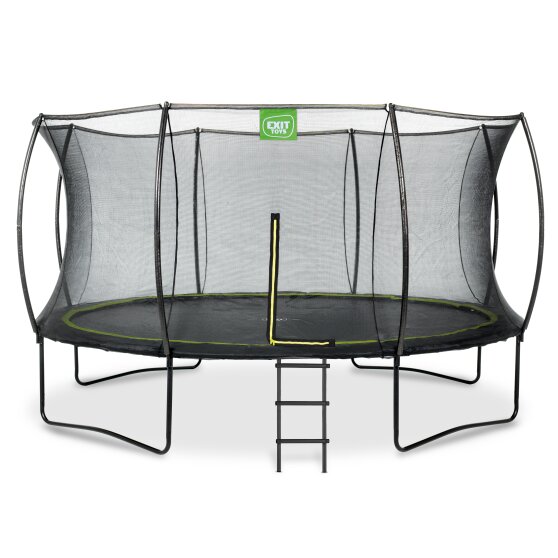 EXIT Silhouette trampolin ø427cm med stige - sort