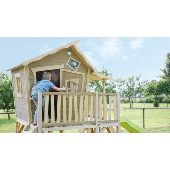 EXIT Crooky 550 wooden playhouse - grey-beige