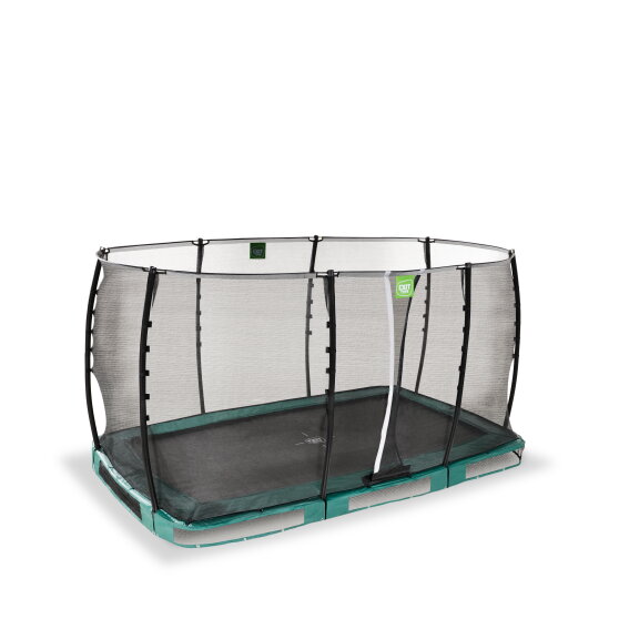 EXIT Allure Classic nedgravet trampolin 214x366cm - grøn