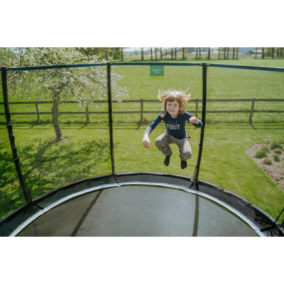 EXIT Allure Premium trampolin &oslash;427cm - sort
