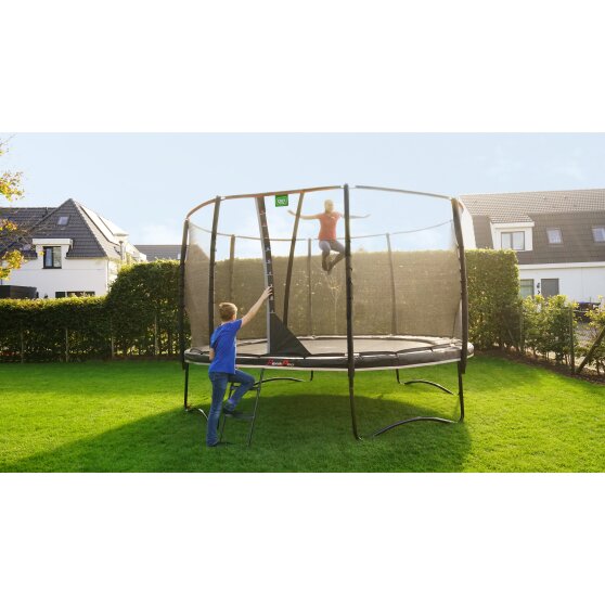 fødsel Op Tilhører EXIT PeakPro trampolin ø427cm - sort | EXIT Toys