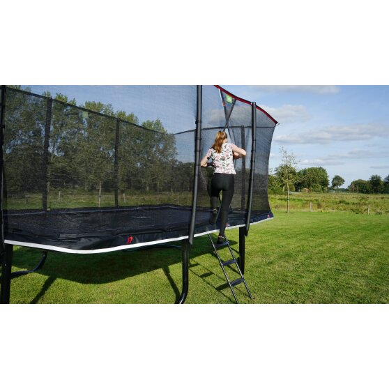 EXIT PeakPro trampolin 244x427cm - sort