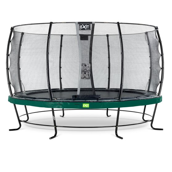 EXIT Elegant trampoline ø427cm with Economy safetynet - green