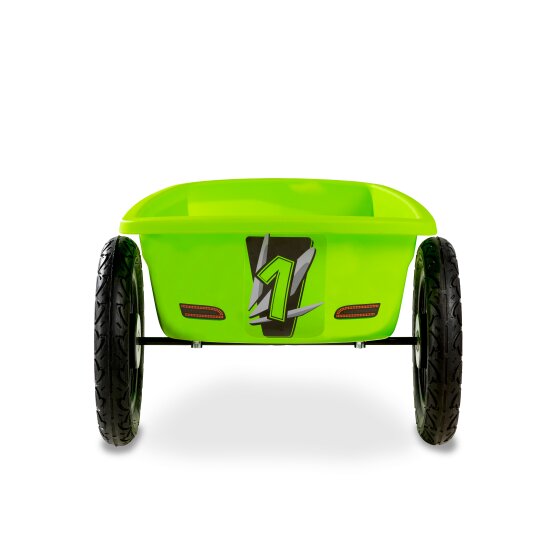 EXIT Spider Green and Cheetah pedal go-kart trailer - green