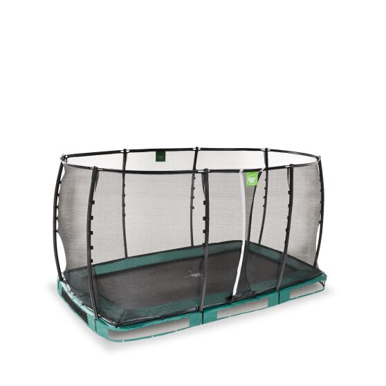 EXIT Allure Premium nedgravet trampolin 214x366cm - grøn
