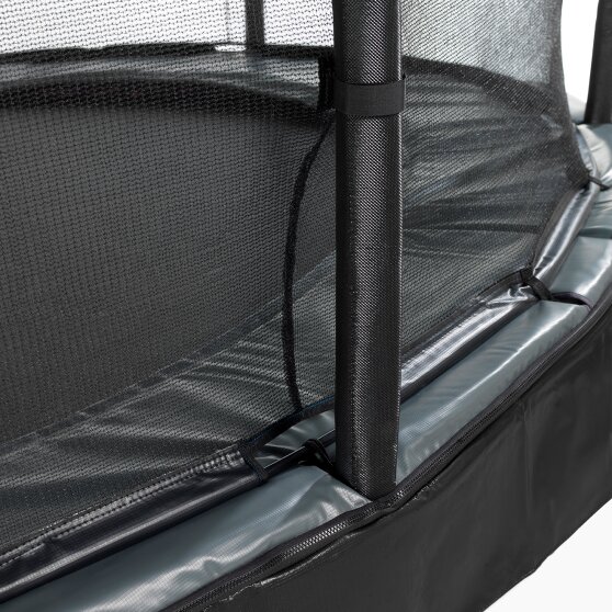 EXIT Elegant Premium ground trampoline ø427cm with Deluxe safety net - black