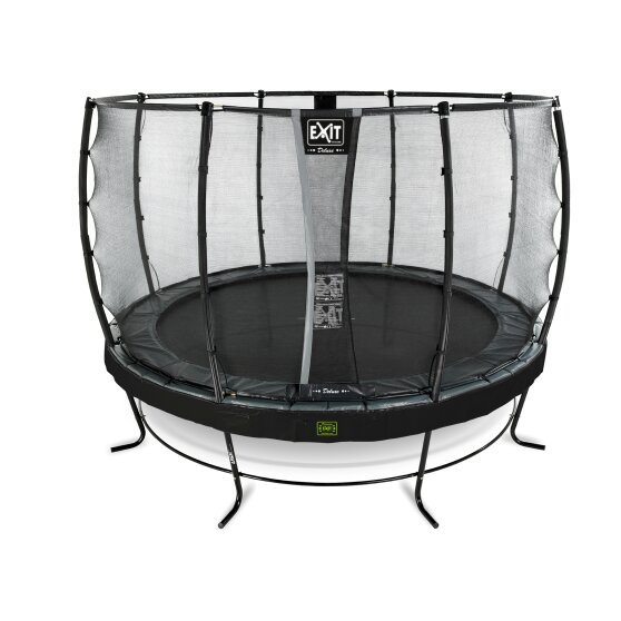 EXIT Elegant Premium trampoline ø366cm with Deluxe safetynet - black