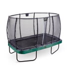 EXIT Elegant Premium trampolin komplet sæt 244x427cm - grøn