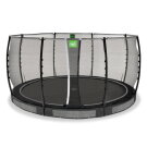 EXIT Allure Classic nedgravet trampolin &oslash;427cm - sort