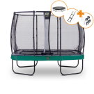 EXIT Elegant Premium trampolin komplet sæt 214x366cm - grøn