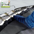 EXIT Elegant Premium nedgravet sportstrampolin 244x427cm - grøn