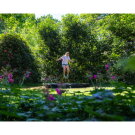 EXIT Silhouette nedgravet sportstrampolin ø244cm - sort