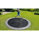 EXIT InTerra ground-level trampoline ø427cm - grey