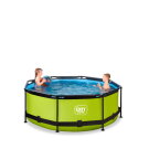 EXIT Lime pool &oslash;244x76cm med filterpumpe - gr&oslash;n