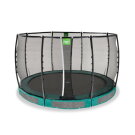 EXIT Allure Premium nedgravet trampolin ø366cm - grøn