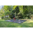 EXIT Dynamic sportstrampolin i jordniveau 275x458cm - sort