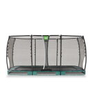 EXIT Allure Premium nedgravet trampolin 244x427cm - grøn