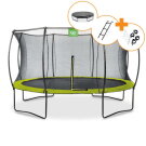 EXIT Silhouette trampolin ø366cm - grøn + gratis tilbehørssæt