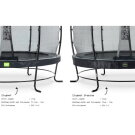 EXIT Elegant Premium trampolin komplet sæt ø366cm - sort