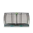 EXIT Allure Premium nedgravet trampolin 214x366cm - grøn