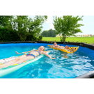 EXIT Black Leather pool ø488x122cm med filterpumpe - sort