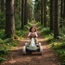 EXIT Foxy gokart til børn grøn | pedal-gokart fra 2 år