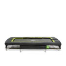 EXIT Silhouette nedgravet sportstrampolin 153x214cm - sort