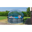 EXIT Black Leather pool ø450x122cm med sandfilterpumpe og poolskærm - sort