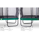 EXIT Elegant Premium trampolin komplet sæt 244x427cm - grøn