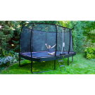 EXIT Elegant Premium trampolin komplet sæt 214x366cm - sort