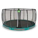 EXIT Allure Premium nedgravet trampolin ø427cm - grøn