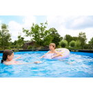 EXIT Black Leather pool &oslash;360x122cm med filterpumpe - sort