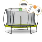 EXIT Silhouette trampolin ø305cm - grøn + gratis tilbehørssæt