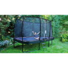 EXIT Elegant Premium trampolin komplet sæt 244x427cm - sort