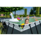 EXIT Black Leather pool 540x250x122cm med sandfilterpumpe og poolsk&aelig;rm og varmepumpe - sort