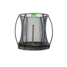 EXIT Silhouette nedgravet trampolin ø183cm med sikkerhedsnet - sort