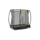EXIT Silhouette nedgravet trampolin 153x214cm med sikkerhedsnet - sort