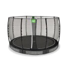 EXIT Allure Classic nedgravet trampolin &oslash;366cm - sort