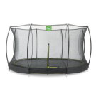 EXIT Silhouette nedgravet trampolin ø366cm med sikkerhedsnet - sort