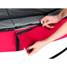 EXIT Elegant Premium trampoline ø253cm with Deluxe safetynet - red